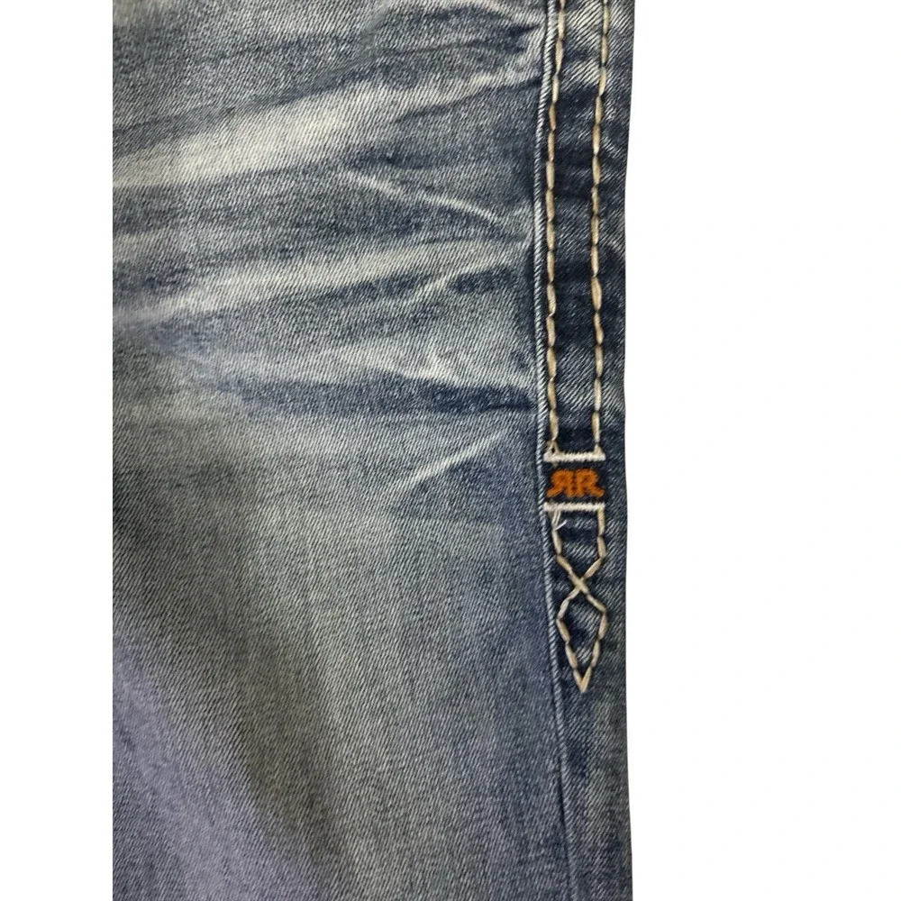 ROCK REVIVAL ASHA JEANS‎ SKINNY WOMENS 25 EMBELLISHED POCKETS 31 INSEAM